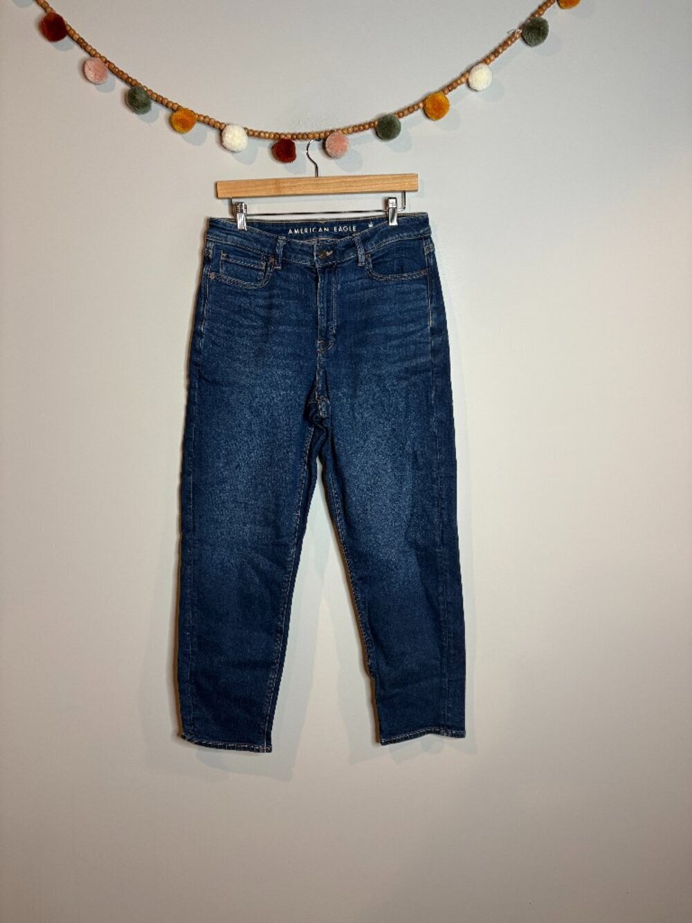 American Eagle Dark Wash Mom Jeans - image 1